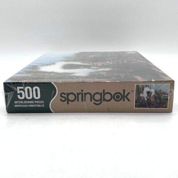 Springbok 500 Piece Jigsaw Puzzle B&O Railroad Museum Summit 5 Train Scene NEW - Picture 10 of 11